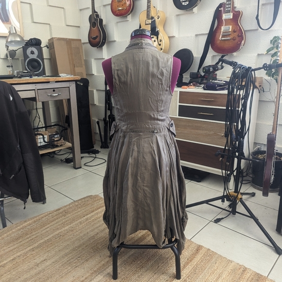 All Saints Zeeda Dress Taupe River Song Cosplay UK8 / US4 - Picture 4 of 8